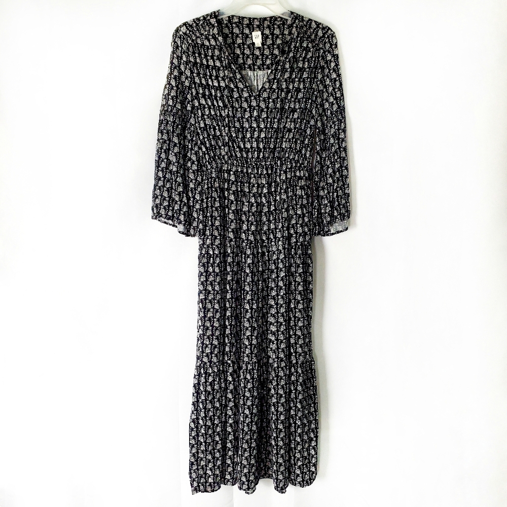 Gap Flowy Peasant Bell Sleeve Dress, Size XS